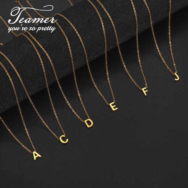 LuxeLetter™: Personalized Initial Pendant Necklace